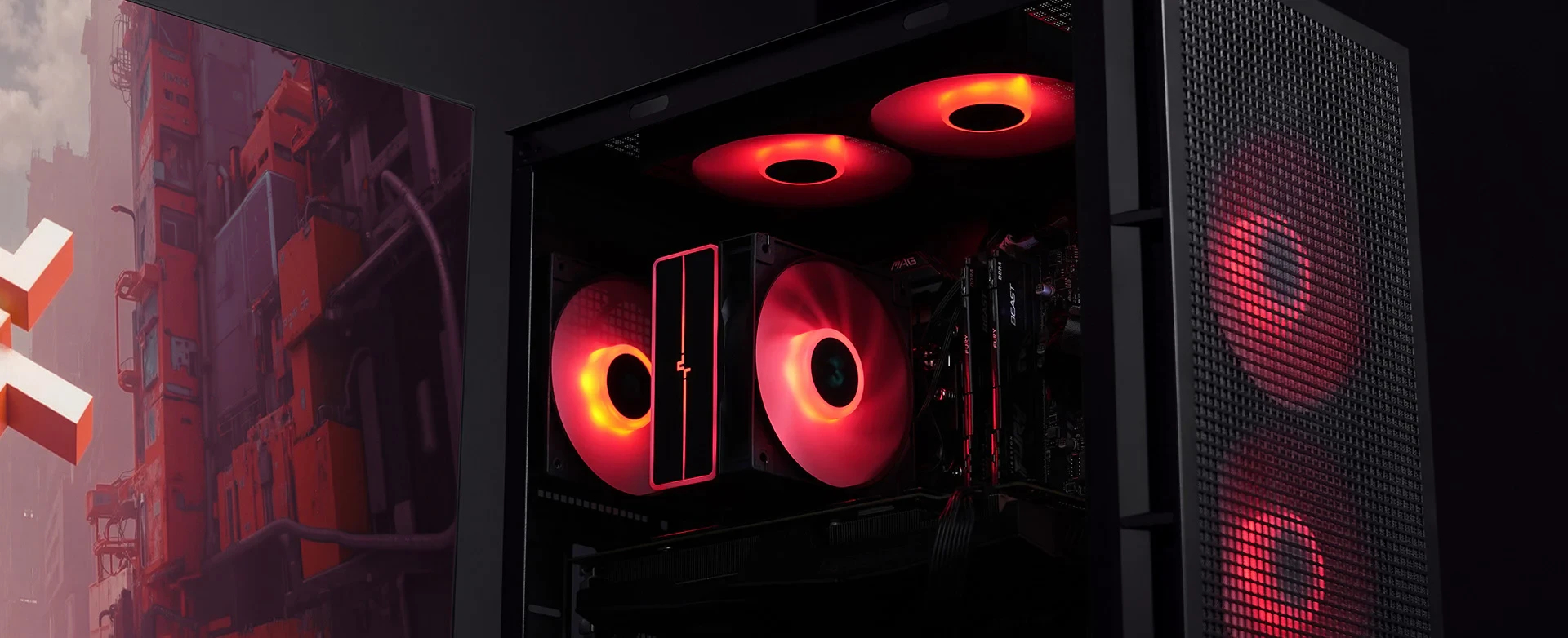 Охладител за процесор DeepCool AG400 Black ARGB V2 CPU Cooler