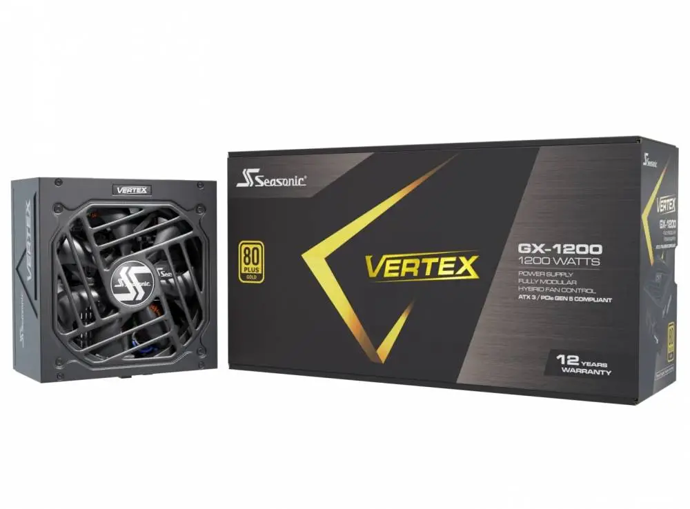 Захранване Seasonic VERTEX GX-1200 PSU ATX 3.1 1200W Gold - 12122GXAFS-ATX3.1