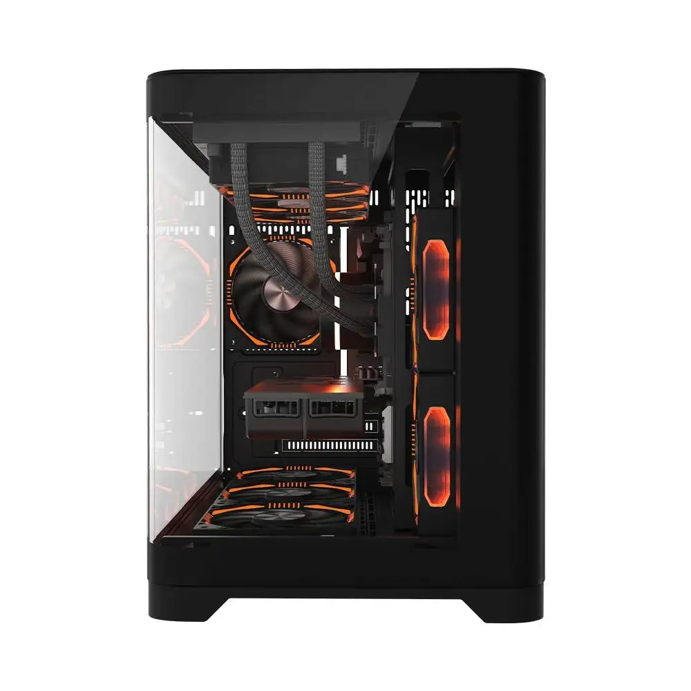 Кутия 1stPlayer UV6 Black Case mATX