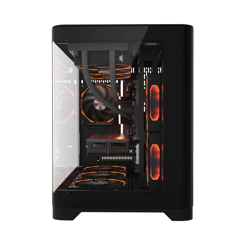 Кутия 1stPlayer UV6 Black Case mATX