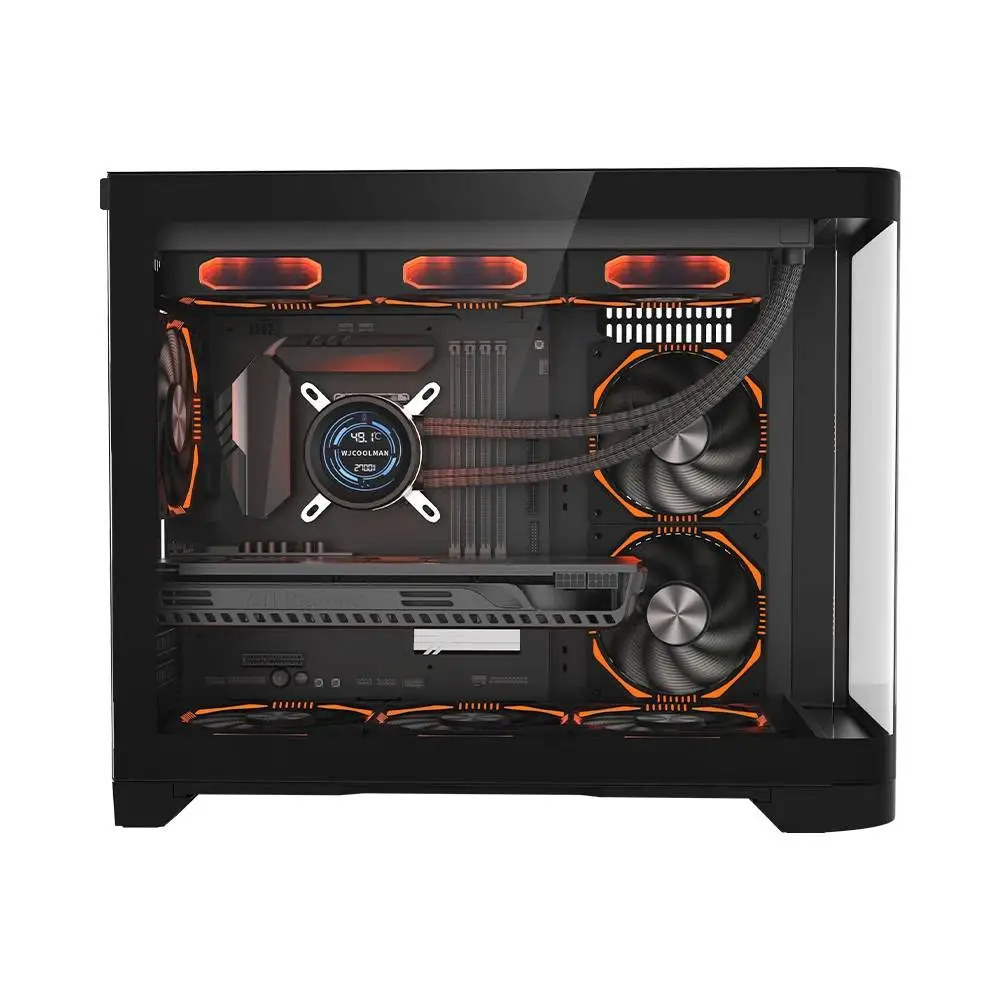 Кутия 1stPlayer UV6 Black Case mATX
