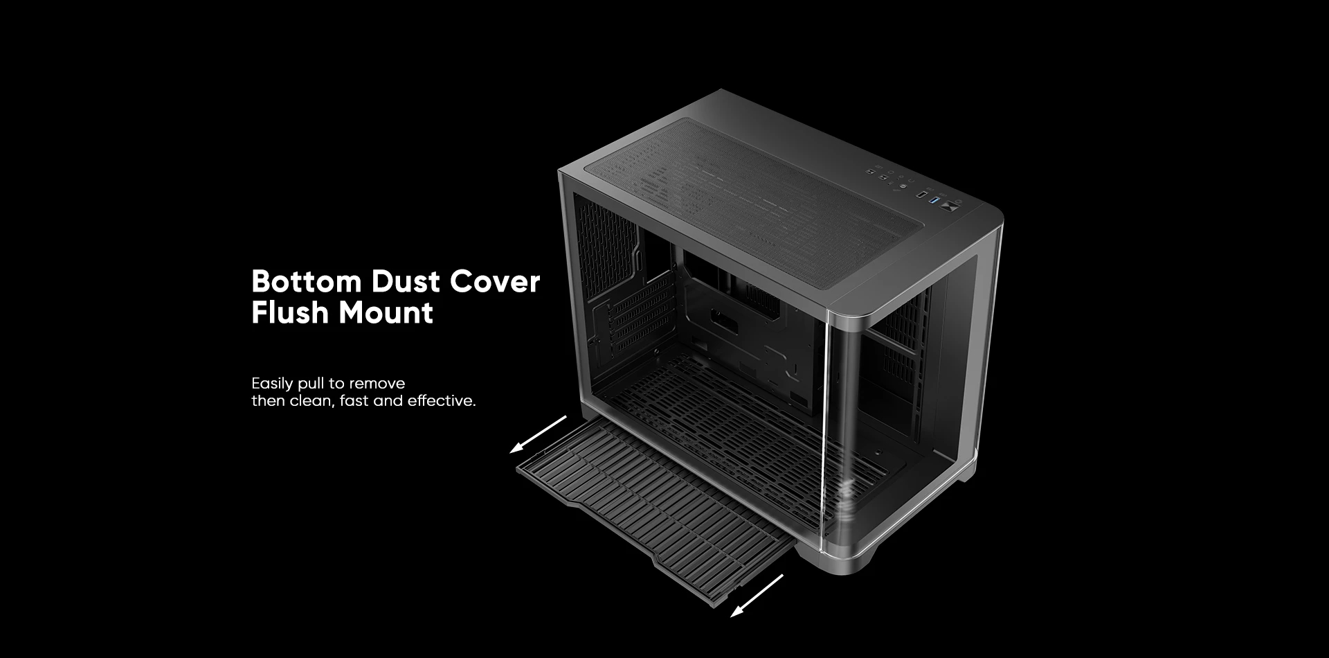 Кутия 1stPlayer UV6 Black Case mATX