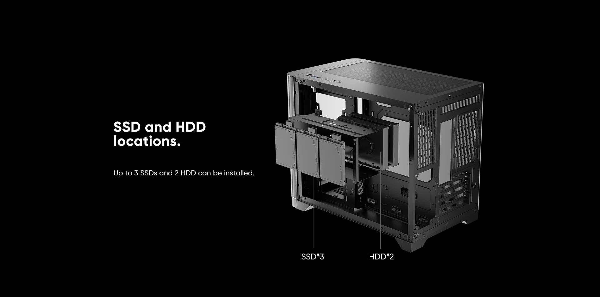 Кутия 1stPlayer UV6 Black Case mATX