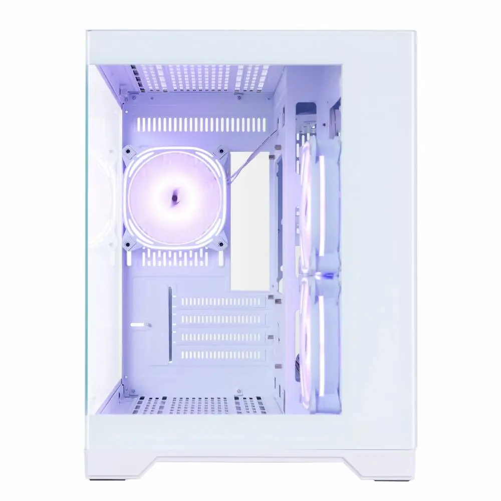 Кутия 1stPlayer MV6-TP White Case mATX - 3 fans included