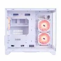 Кутия 1stPlayer MV6-TP White Case mATX - 3 fans included