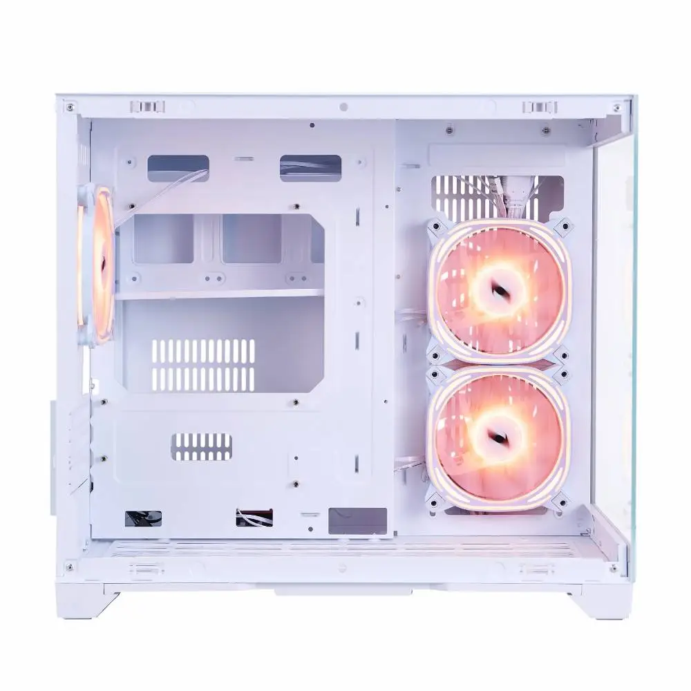 Кутия 1stPlayer MV6-TP White Case mATX - 3 fans included