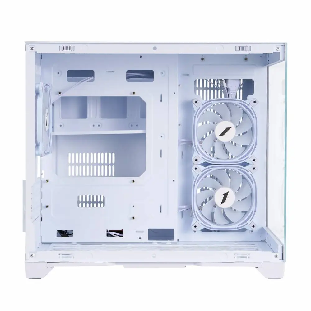 Кутия 1stPlayer MV6-TP White Case mATX - 3 fans included