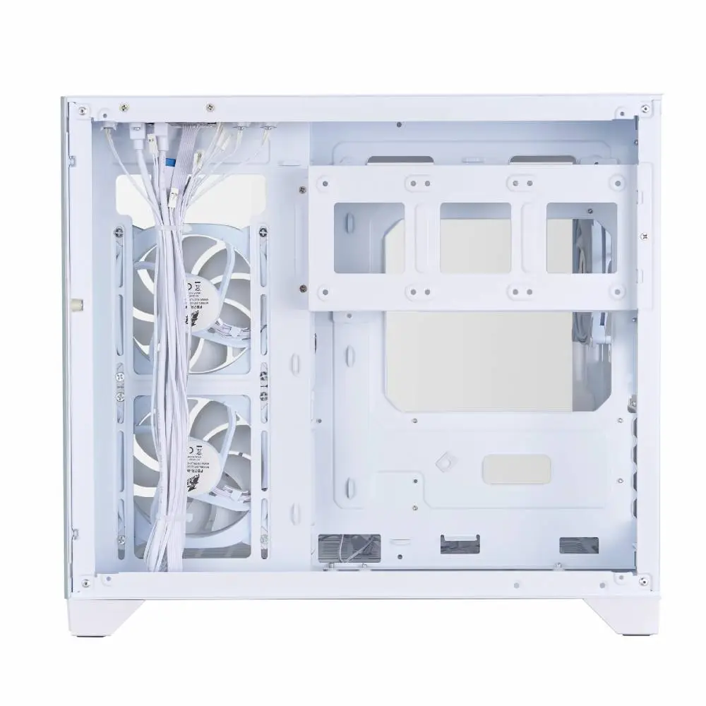 Кутия 1stPlayer MV6-TP White Case mATX - 3 fans included