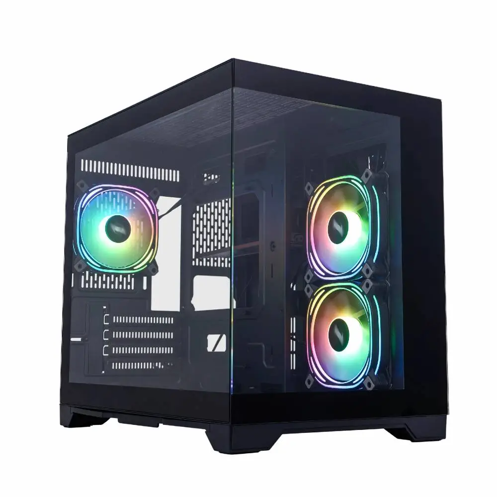 Кутия 1stPlayer MV6-TP Black Case mATX - 3 fans included