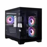 Кутия 1stPlayer MV6-TP Black Case mATX - 3 fans included