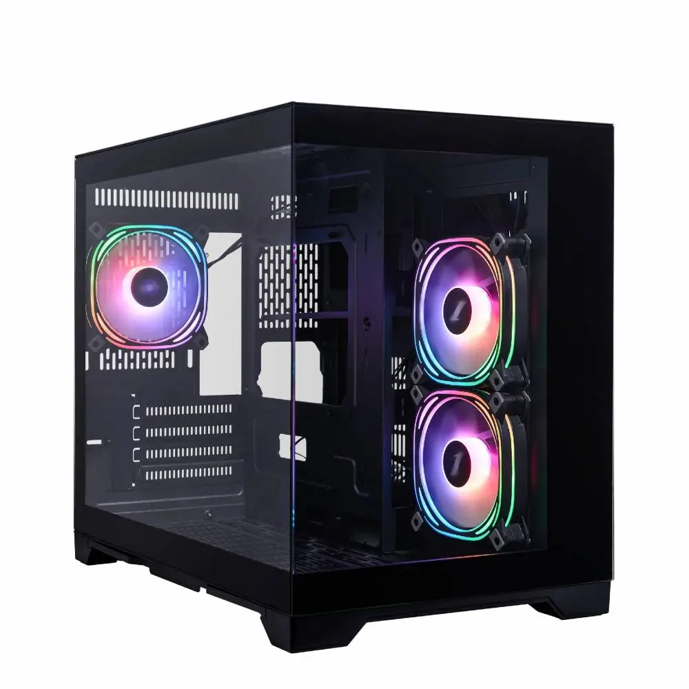 Кутия 1stPlayer MV6-TP Black Case mATX - 3 fans included