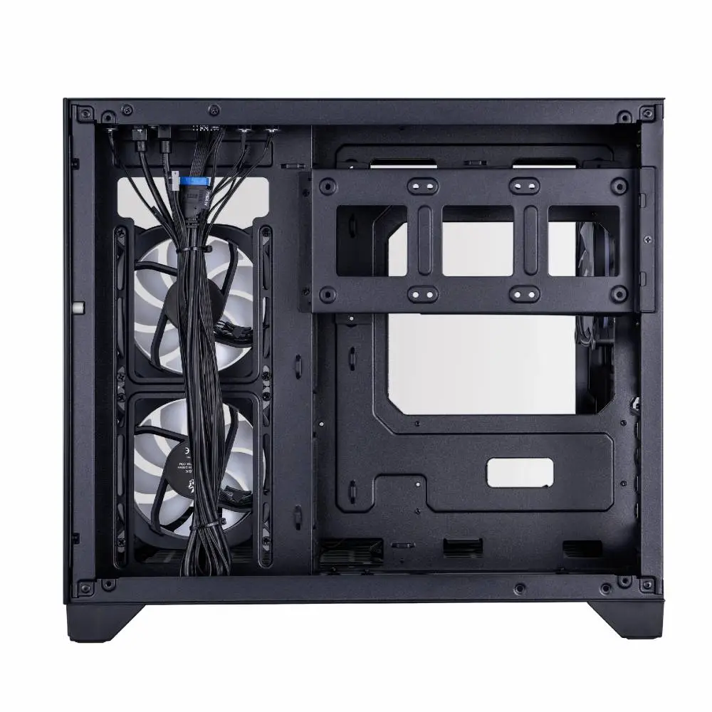 Кутия 1stPlayer MV6-TP Black Case mATX - 3 fans included