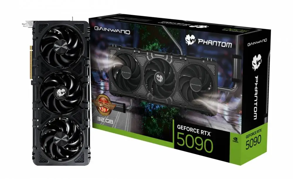Видео карта Gainward GeForce RTX 5090 Phantom GS 32GB - NE75090S19R5-GB2020P