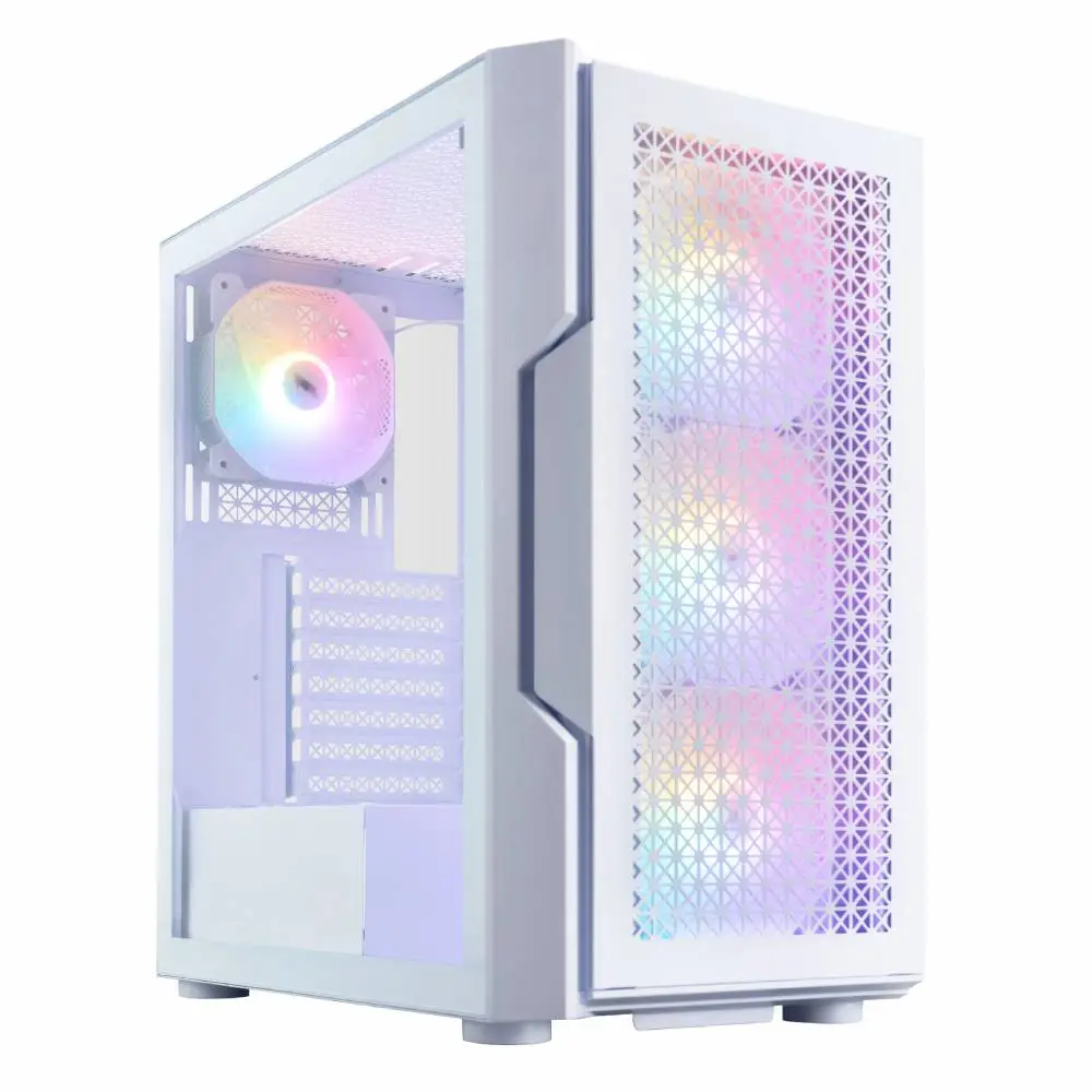 Кутия 1stPlayer TRILOBITE T7 White Case ATX - 4 fans included