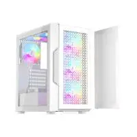 Кутия 1stPlayer TRILOBITE T7 White Case ATX - 4 fans included