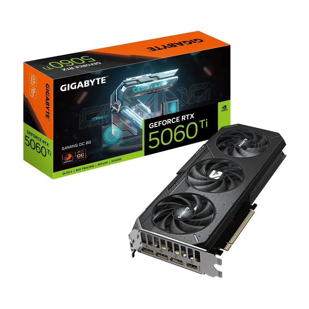 Видео карта Gigabyte GeForce RTX 5060 Ti GAMING OC 8GB GDDR7