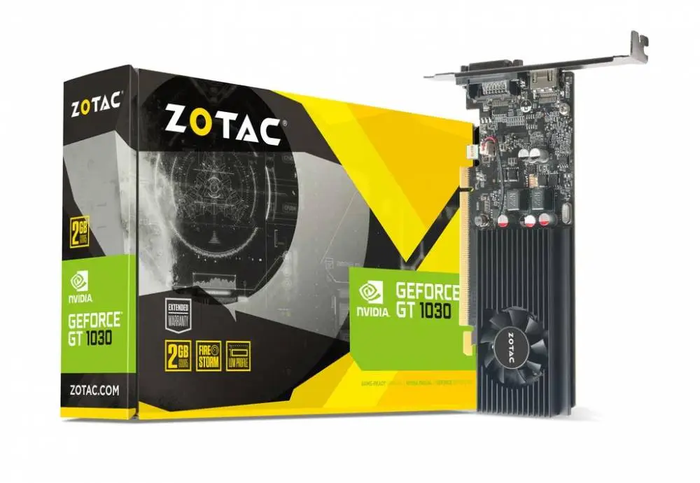 Видео карта ZOTAC GeForce GT 1030 2GB GDDR5 Low Profile - ZT-P10300A-10L