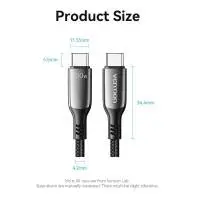 Vention кабел USB2.0 Type-C/Type-C 100W, LED display 2m - CTKBH