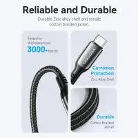 Vention кабел USB2.0 Type-C/Type-C 100W, LED display 2m - CTKBH