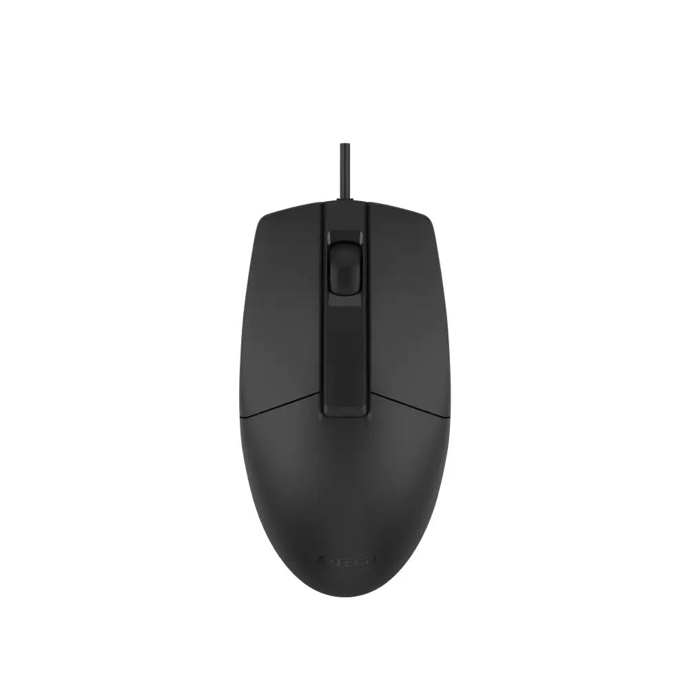 A4tech OP-330S Оптична мишка V-Track, безшумен клик, 1000 dpi,USB черна