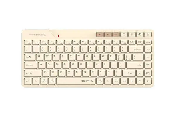 A4tech FBK26C AS Cafe Latte Fstyler безжичнa мини тиха клавиатура, Multi-mode, кирилизирана