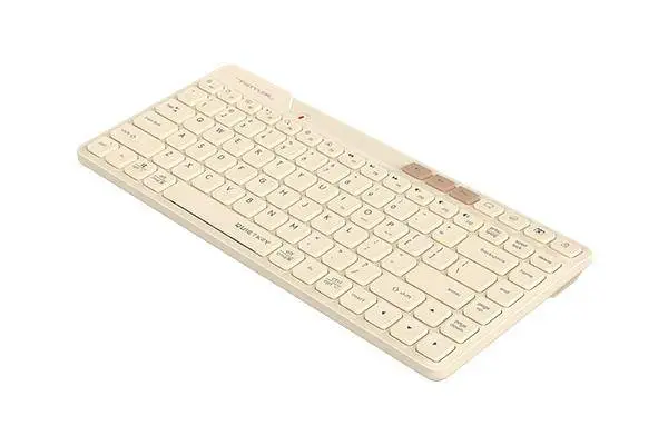 A4tech FBK26C AS Cafe Latte Fstyler безжичнa мини тиха клавиатура, Multi-mode, кирилизирана