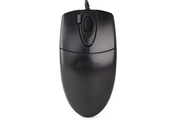 A4tech OP 620DS Оптична мишка, безшумен клик, USB черна