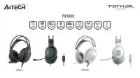 А4tech Fstyler FH300U Слушалки с микрофон USB, Noice Cancelling, бял