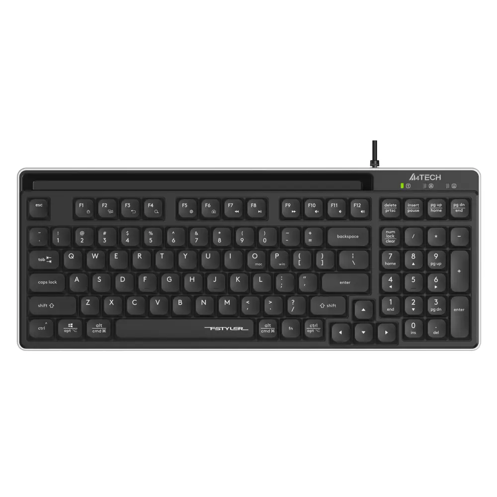 A4tech Fstyler FX70 Жична клавиатура, ниско профилна, ножична технология, кирилизирана, черна