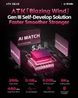 Геймърска механична клавиатура ATK RS6 Ultra - 8K, Gateron Jade Gaming [Linear] - Sakura Warrior