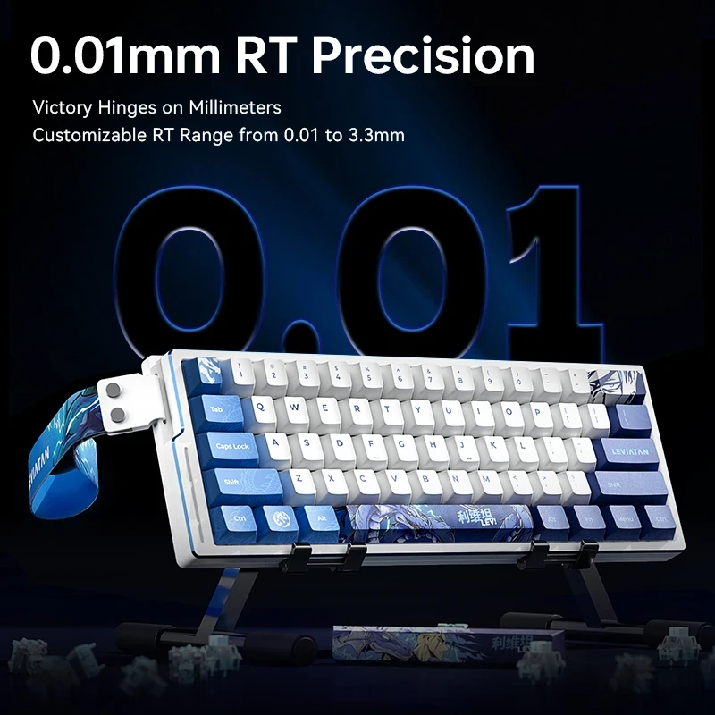 Геймърска механична клавиатура ATK EDGE 60 HE Leviatan - 8K, TTC RGB Magneto Switches