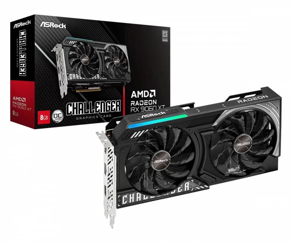 Видео карта Asrock Radeon RX 9060 XT Challenger 8GB OC - RX9060XT CL 8GO
