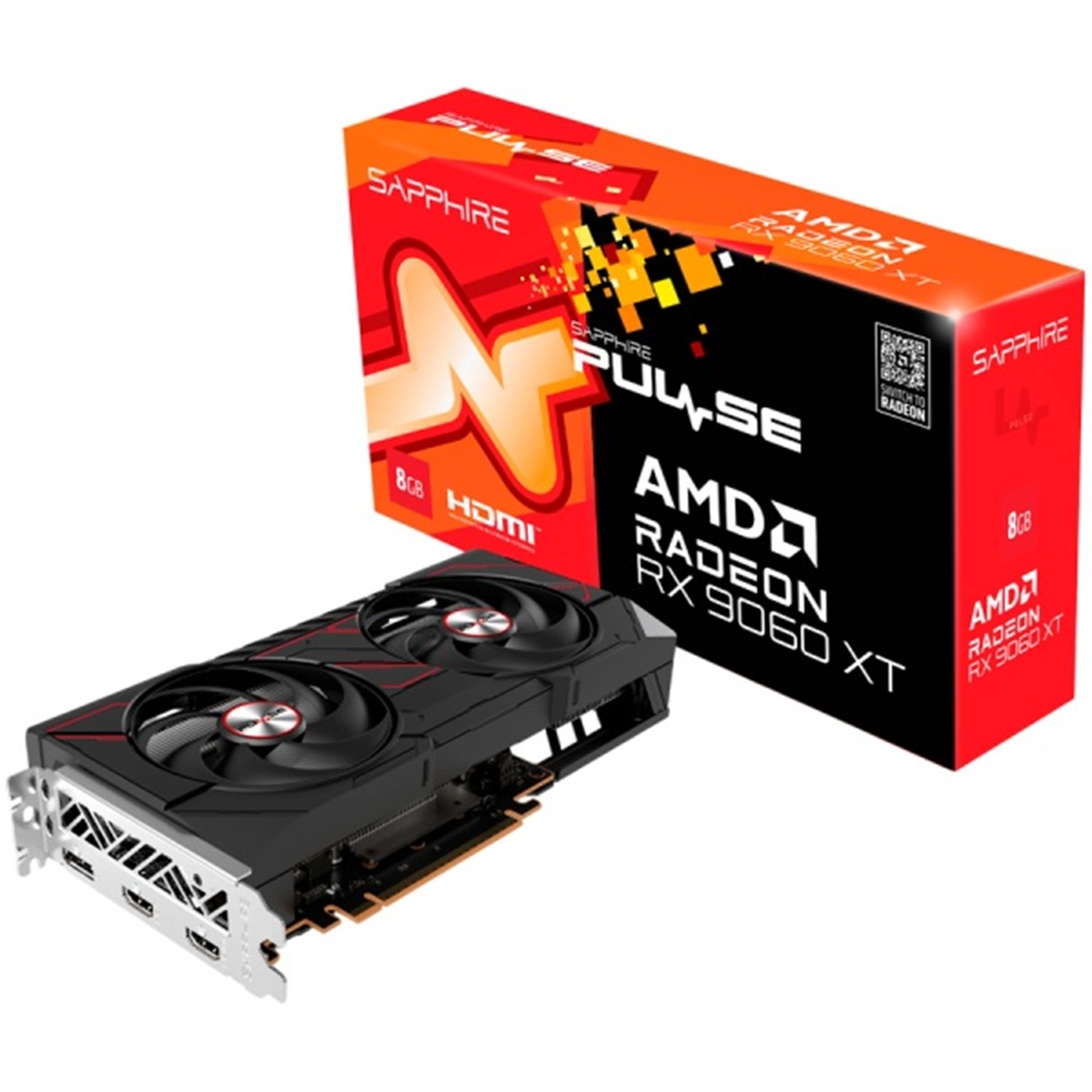 Видео карта Sapphire Pulse Radeon RX 9060 XT 8GB GDDR6 - 11350-04-20G