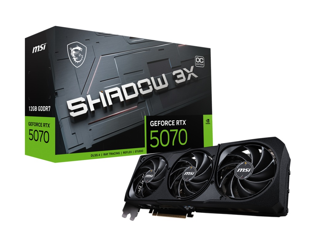 Видео карта MSI GeForce RTX 5070 12G SHADOW 3X OC