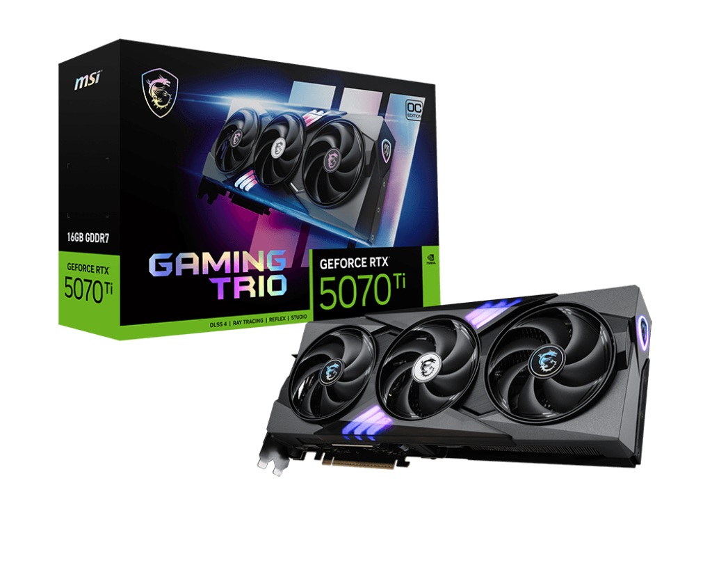 Видео карта MSI GeForce RTX 5070 Ti 16G GAMING TRIO OC