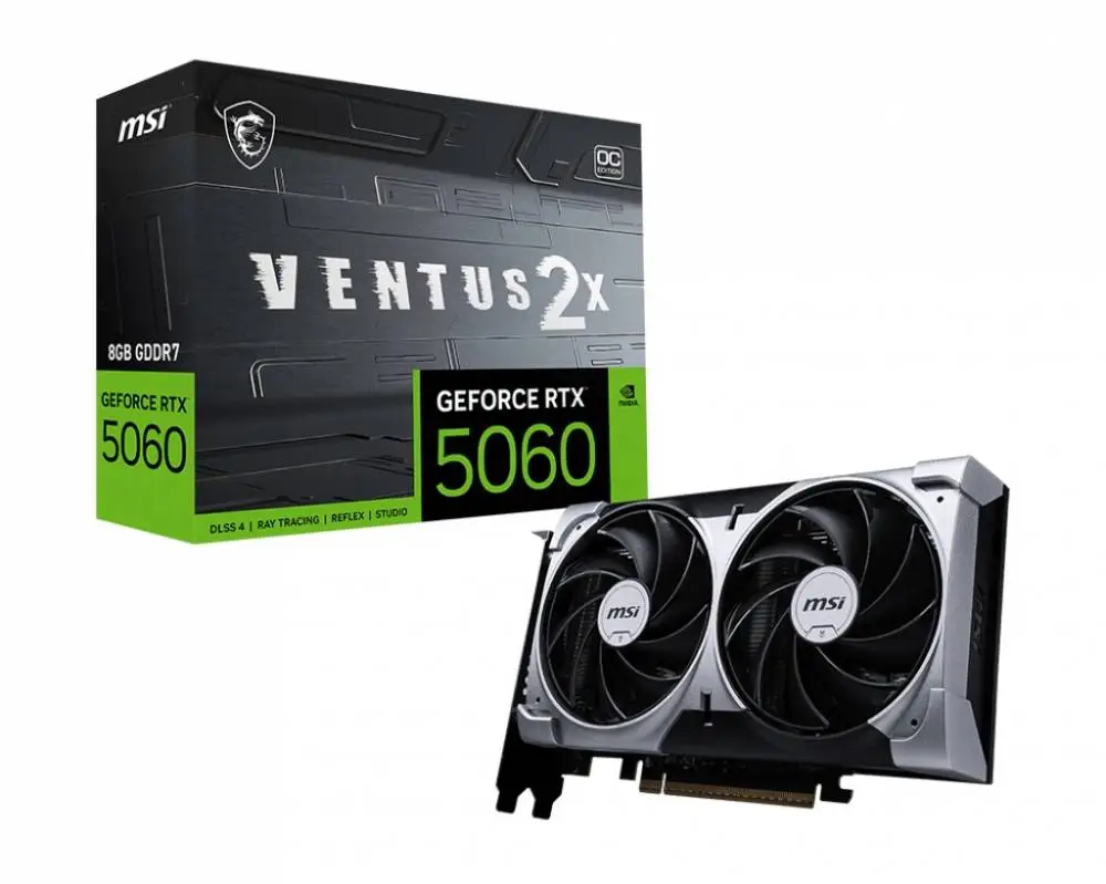 Видео карта MSI GeForce RTX 5060 8G VENTUS 2X OC