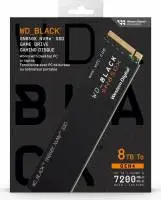 Диск SSD WD Black SSD SN850X 8TB M.2 2280 NVMe PCIe Gen4x4 - WDS800T2X0E