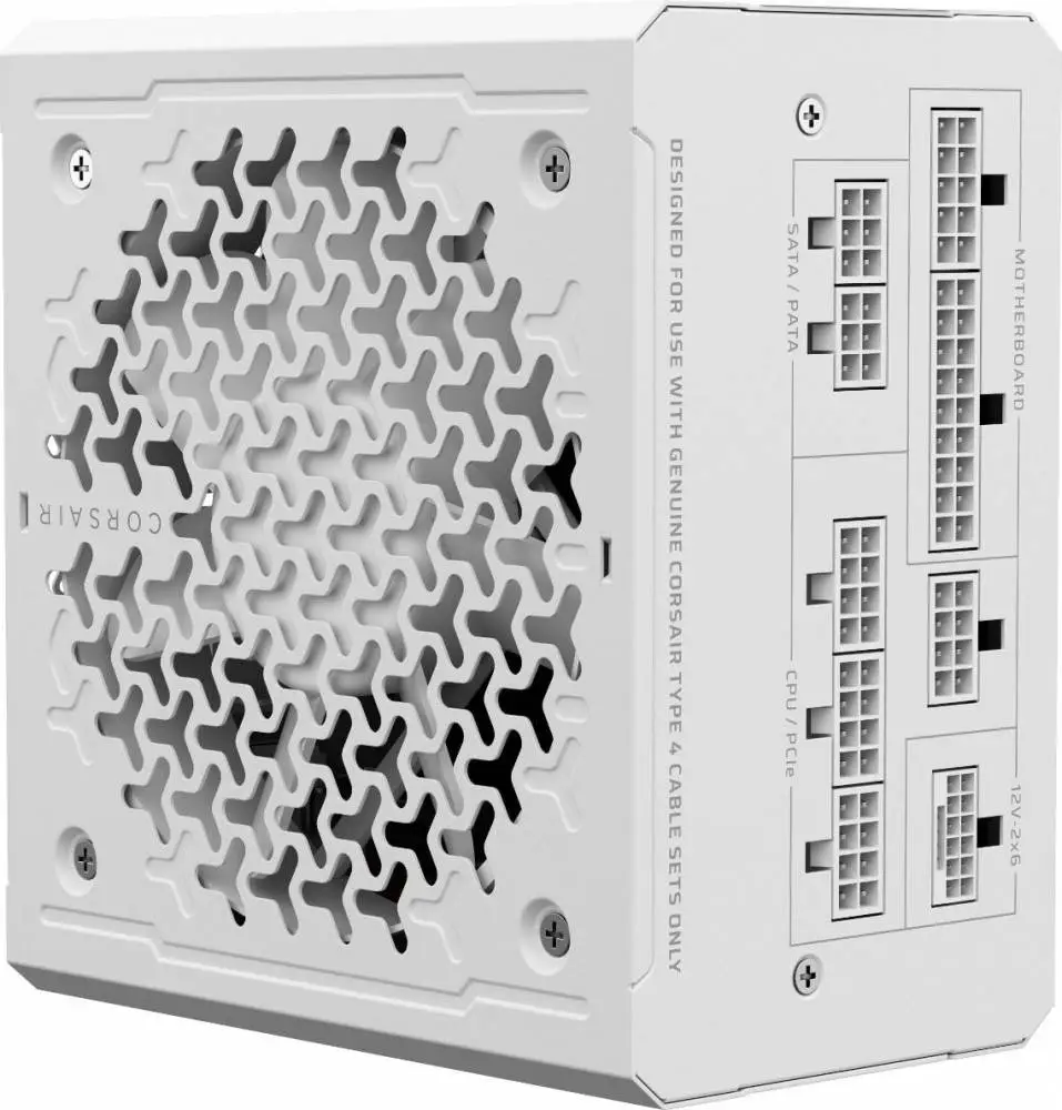 Захранване Corsair RMe Series 2025 RM1000e White 1000W ATX 3.1, PCIe 5.1 - CP-9020294-EU