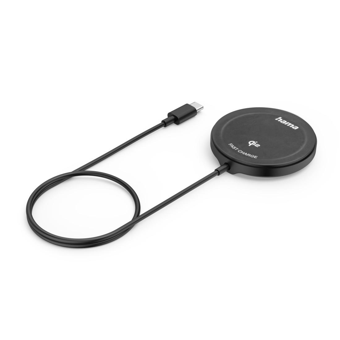 HAMA Wireless Ladegerät Qi2, 15 W, schwarz, für Apple