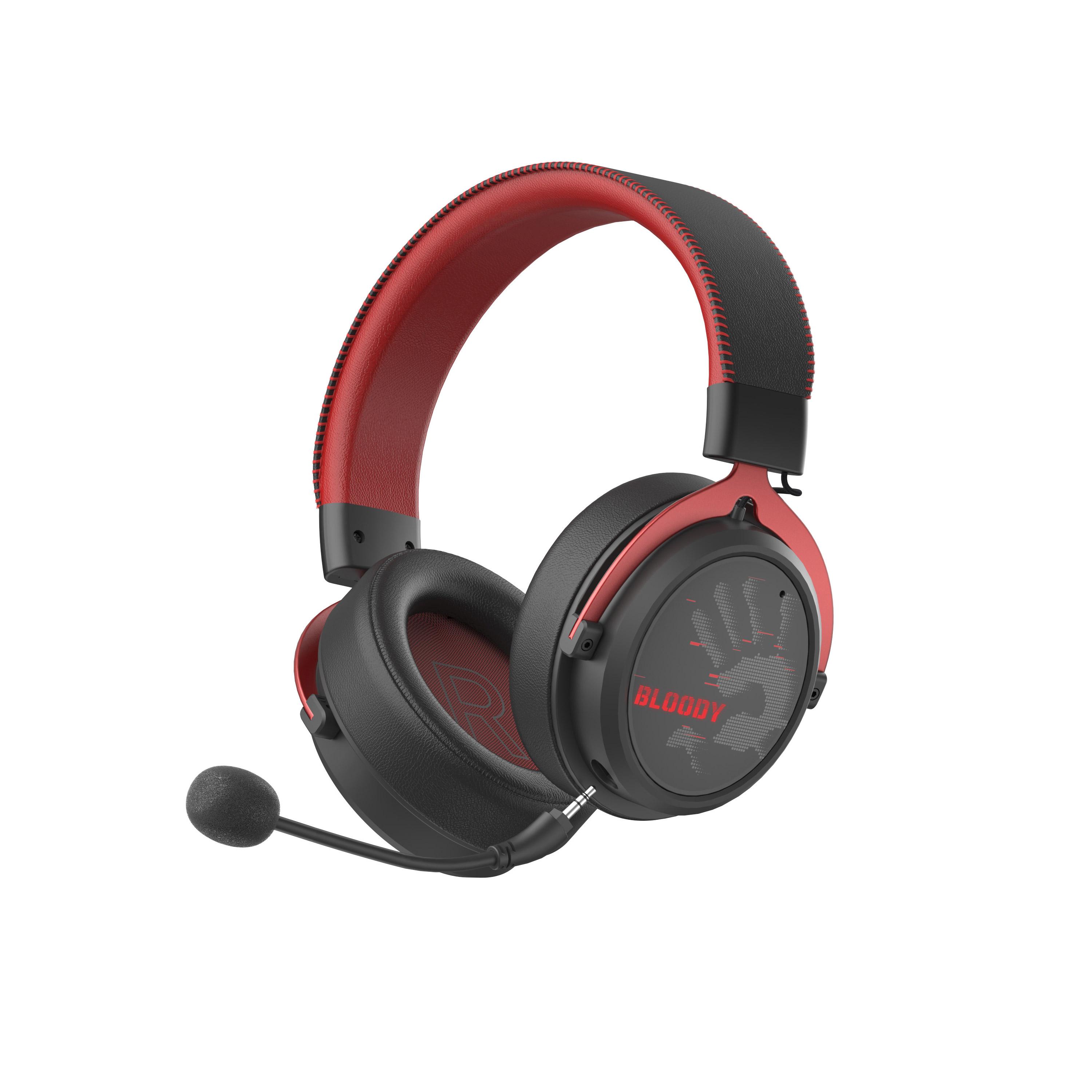 A4tech Bloody MR-590 Gaming ασύρματα ακουστικά με μικρόφωνο, Bluetooth 3.5mm jack, κόκκινα