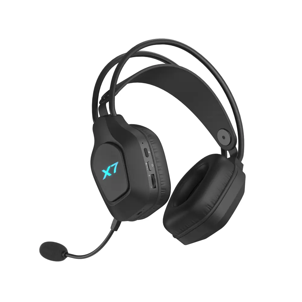 A4tech X7 Геймърски безжични слушалки XR-200, Bluetooth, RGB, черни