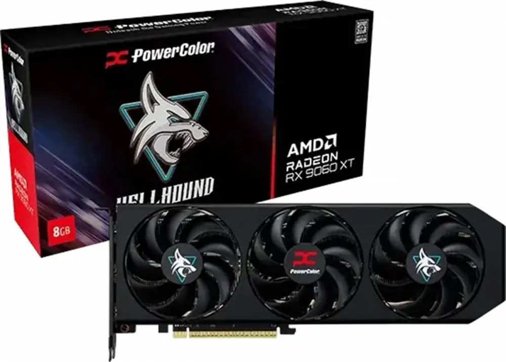 Grafikkarte PowerColor Radeon RX 9060 XT Hellhound OC 8GB GDDR6
