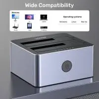 Unitek докинг станция Storage - HDD Dock - 2 BAY - Y-3026GY01-EU