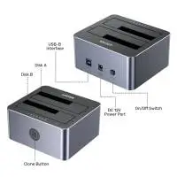 Unitek докинг станция Storage - HDD Dock - 2 BAY - Y-3026GY01-EU