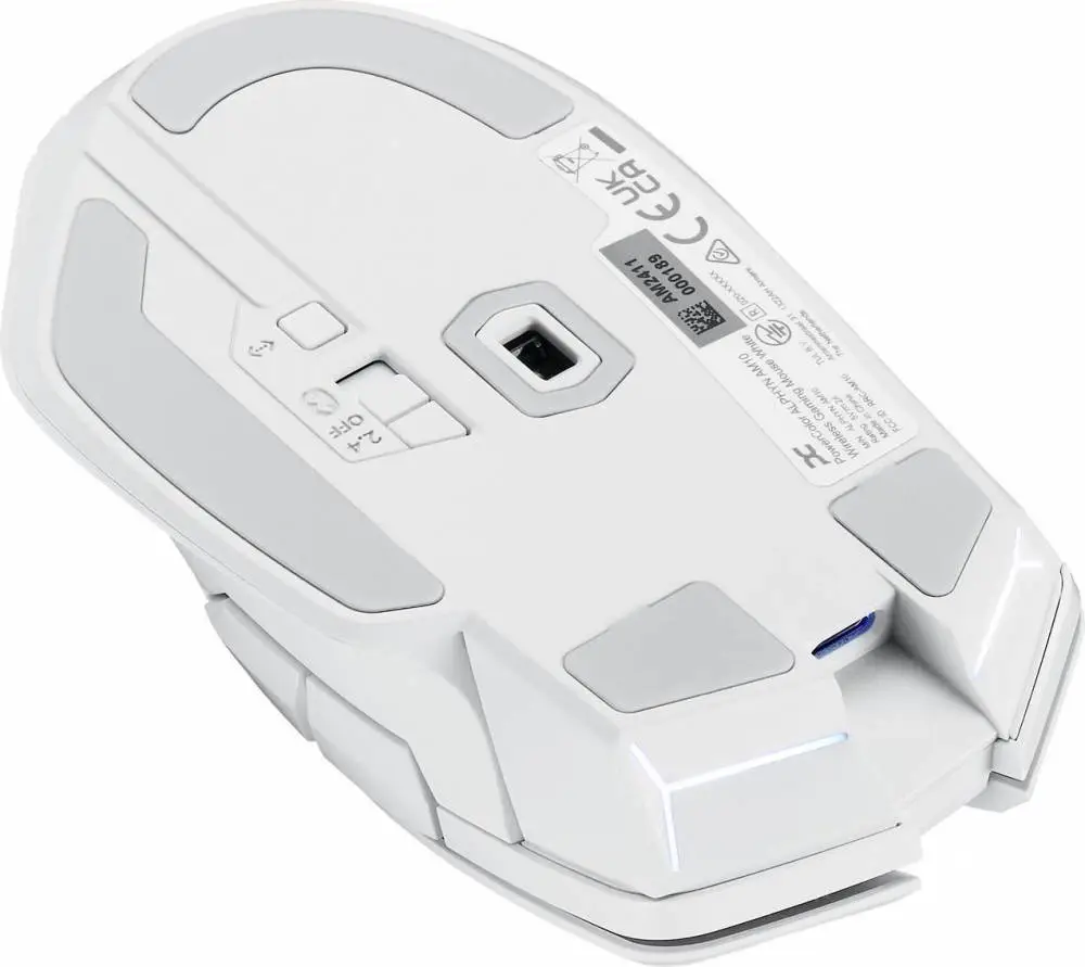 Геймърска безжична мишка PowerColor ALPHYN AM10 - White