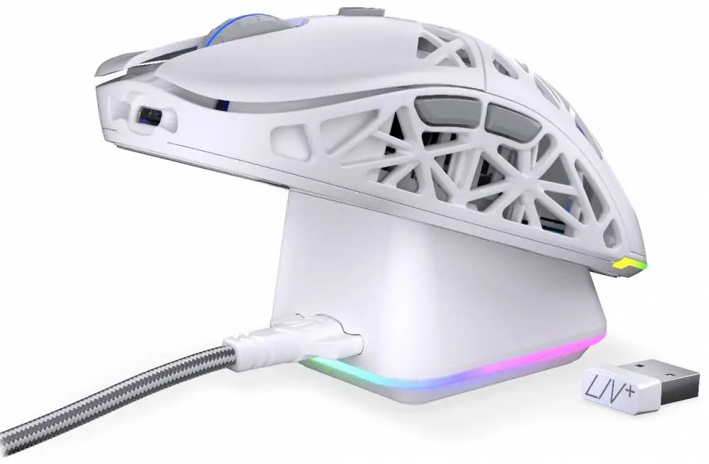 Геймърска безжична мишка ENDORFY LIV Plus Onyx White