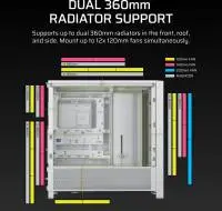 Кутия Corsair FRAME 4000D Modular Mid-Tower White - CC-9011291-WW