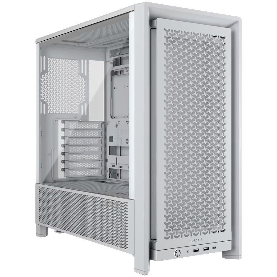 Кутия Corsair FRAME 4000D Modular Mid-Tower White - CC-9011291-WW