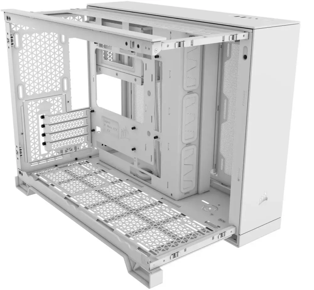 Кутия Corsair 2500X Mid-Tower Dual Chamber PC Case White - CC-9011266-WW