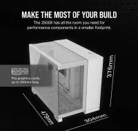 Кутия Corsair 2500X Mid-Tower Dual Chamber PC Case White - CC-9011266-WW